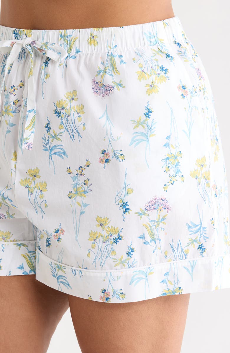 Nordstrom Classic Shirting Short Pajamas, Alternate, color, Ivory- Blue Botanical Stems