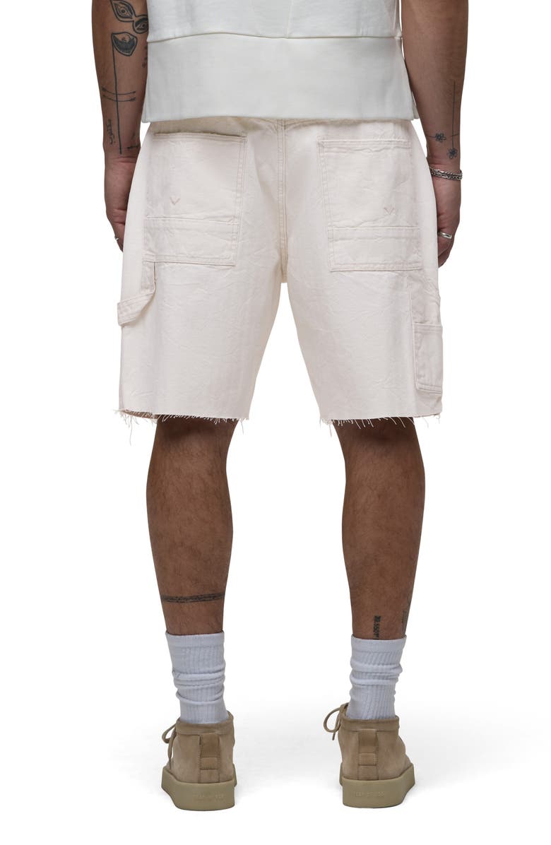 Hudson Jeans Carpenter Denim Shorts, Alternate, color, Ecru