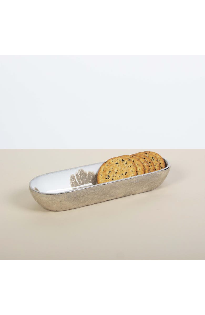 Lunares Dansbury Cracker Tray, Alternate, color, Silver