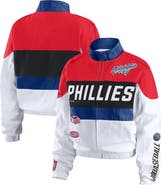 WEAR by Erin Andrews Women's WEAR by Erin Andrews  Red/White Philadelphia Phillies Racing Full-Zip Jacket