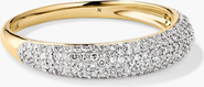 MEJURI Pavé Diamond Thin Dôme Ring