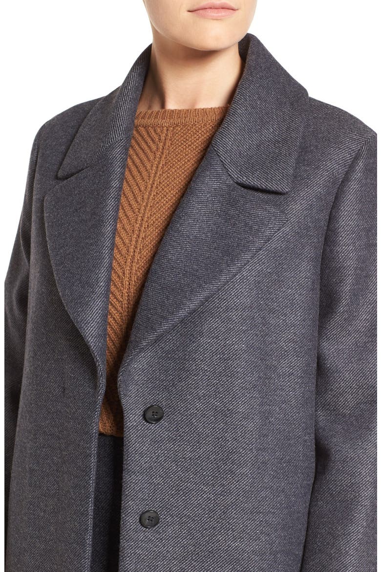 'Colora' Long Wool Blend Jacket, Alternate, color, CINNAMON FANTASY