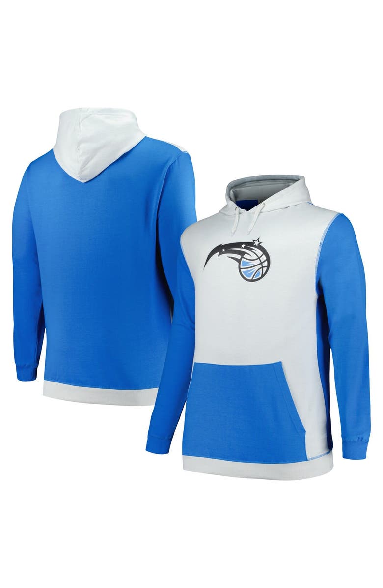 FANATICS Men's Fanatics Branded Blue/Silver Orlando Magic Big & Tall Primary Arctic Pullover Hoodie, Main, color, Blue