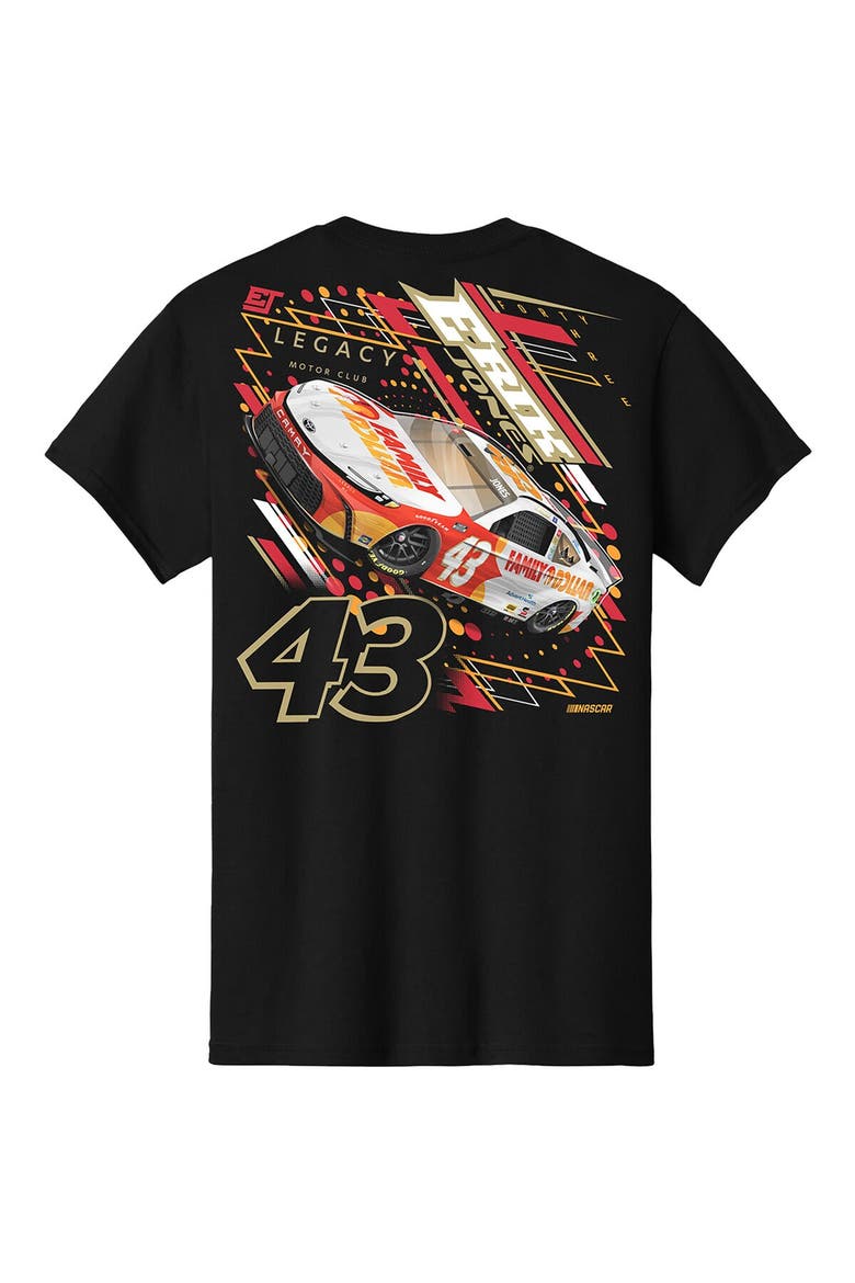 Men's LEGACY Motor Club Team Collection  Black Erik Jones Family Dollar Car T-Shirt, Alternate, color, Black