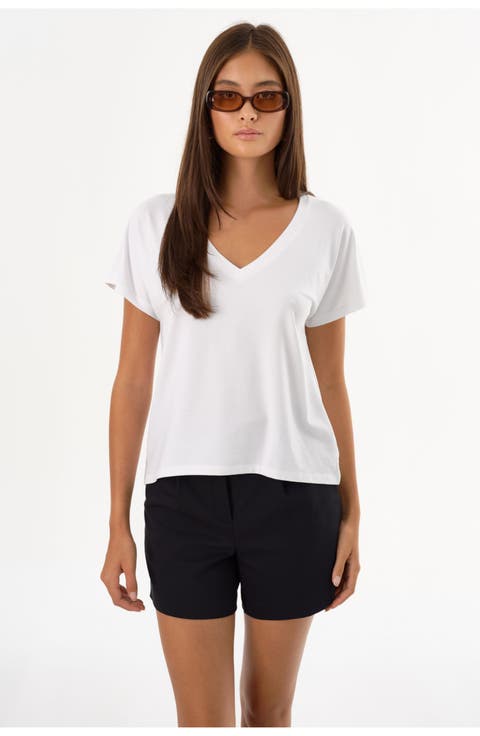 NEREA | Jersey V Neck Tee