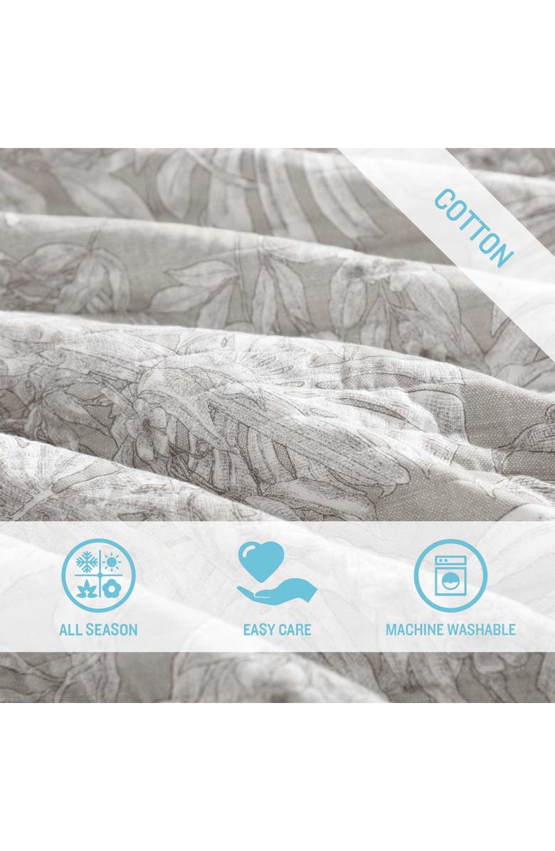 Tommy Bahama Jungle Toile Reversible Quilt & Sham Set, Alternate, color, Beige