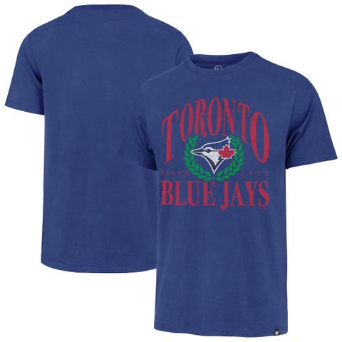 Men's '47 Royal Toronto Blue Jays Pitchout Franklin T-Shirt