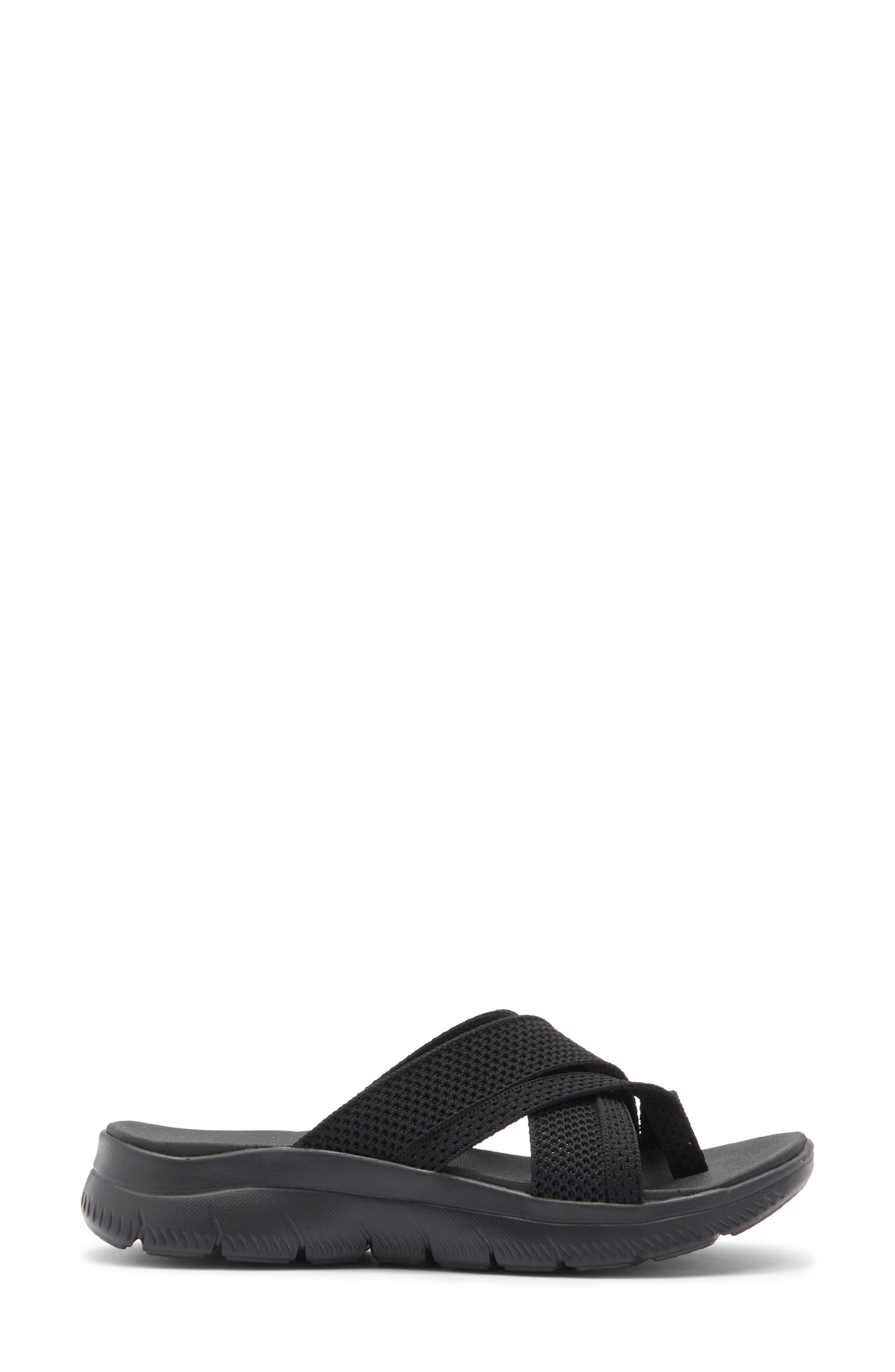 SKECHERS Summits - Fantasy Walk Slide Sandal, Alternate, color, Black