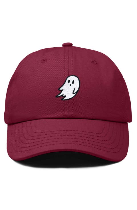 Ghost Embroidered Low Crown Cap