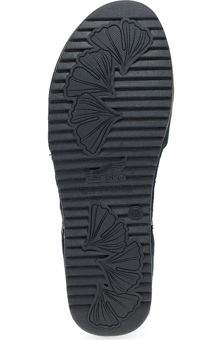 Dansko Mae Ankle Strap Platform Clog, Alternate, color, Black