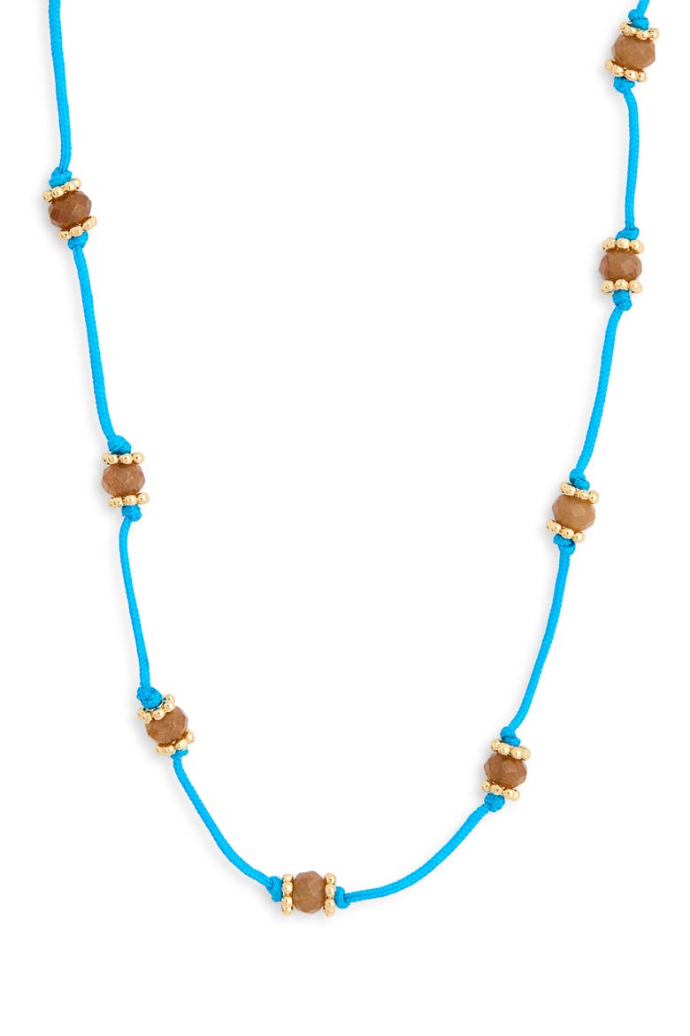 Long Beaded Silk Necklace, Alternate, color, ATLAS BLUE
