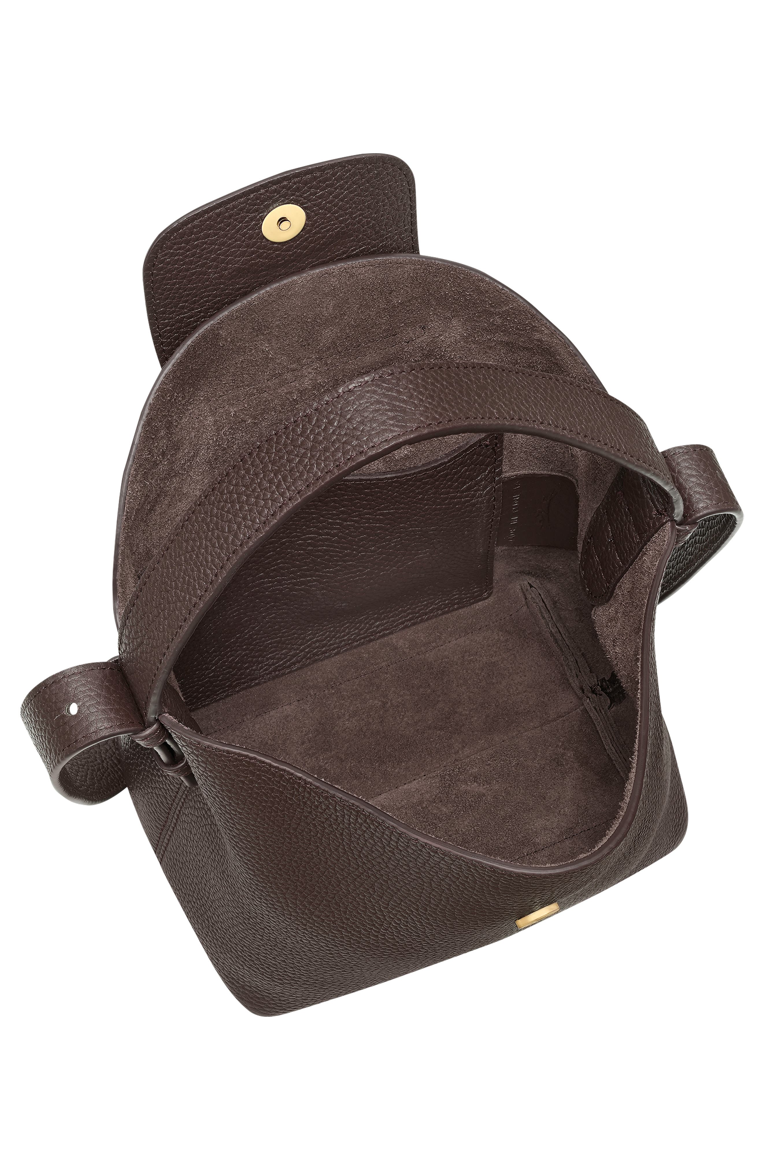 Le Cadence S Leather Bucket Bag, Alternate, color, MOCHA