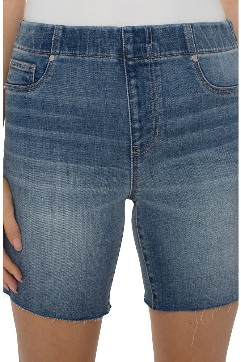 Chloe Pull-On Cutoff Bermuda Shorts, Alternate, color, MULLEN
