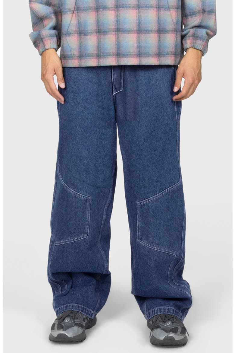 Position Baggy Fit Wide Leg Jeans, Main, color, INDIGO
