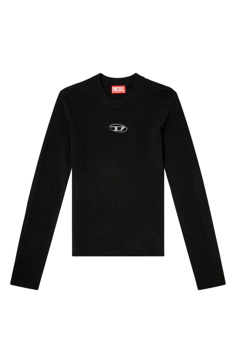DIESEL<sup>®</sup> K-Zackary Rib Logo Sweater, Alternate, color, 