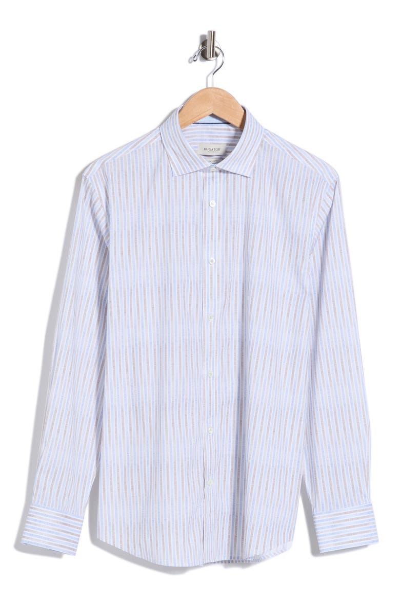 Woven Button Up Shirt, Alternate, color, CLASSIC BLUE