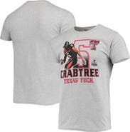 Retro Brand Men's Original Retro Brand Michael Crabtree Heathered Gray Texas Tech Red Raiders Ring of Honor T-Shirt