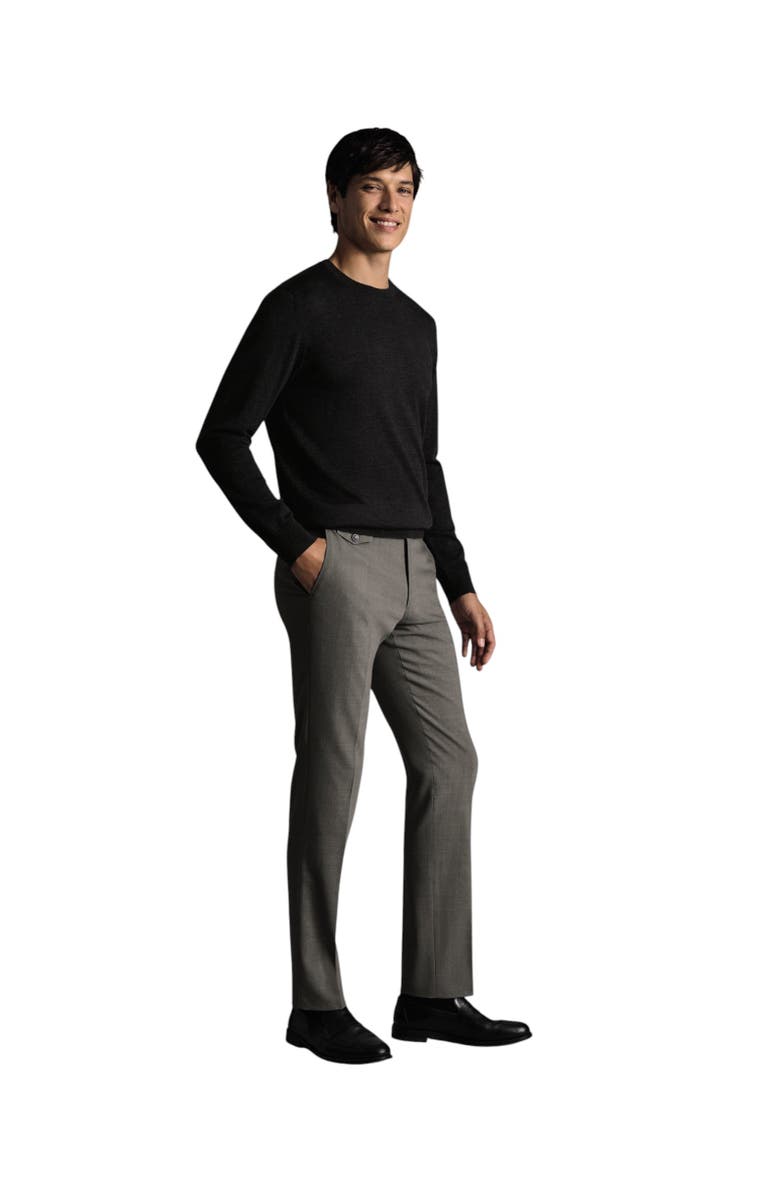 Charles Tyrwhitt Wool Stretch Slim Fit Pants, Alternate, color, Grey
