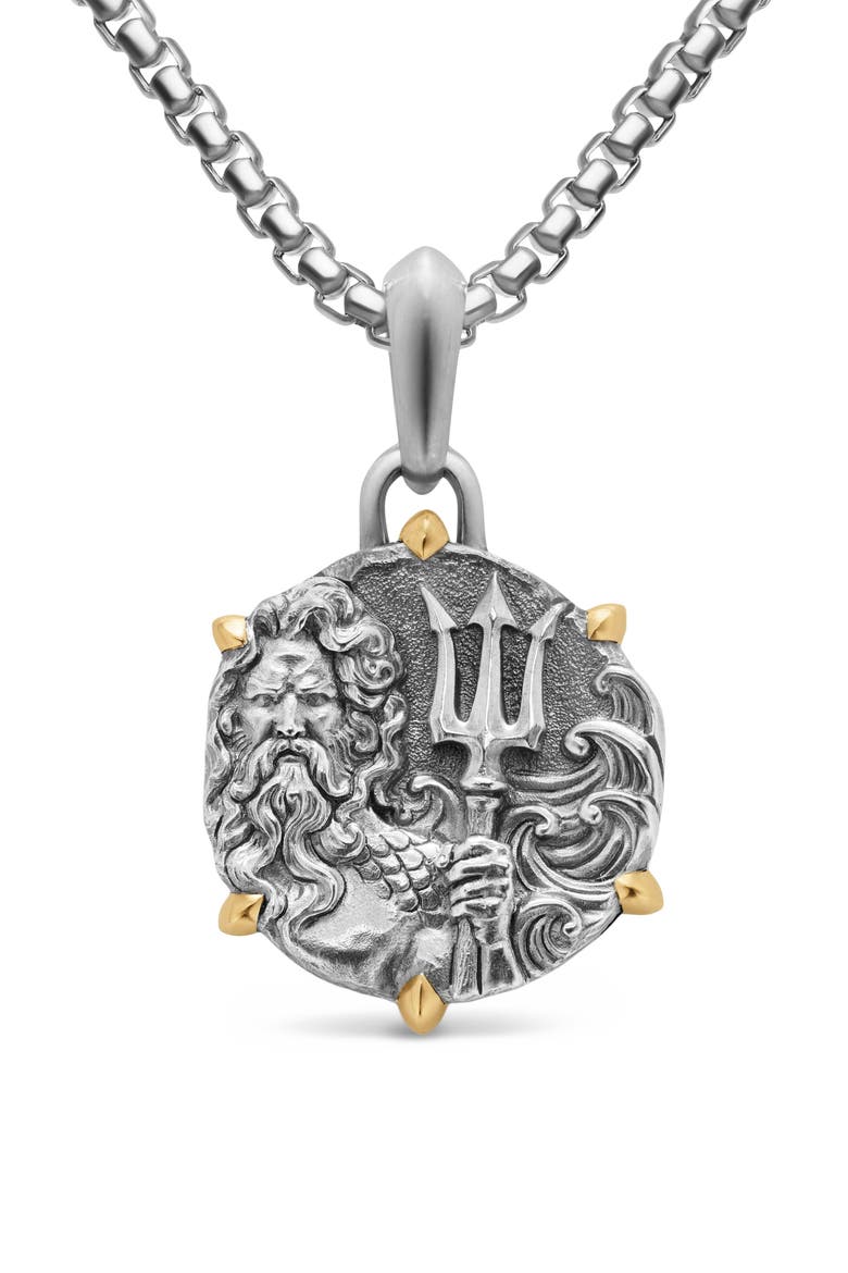 Poseidon Amulet, Alternate, color, SILVER