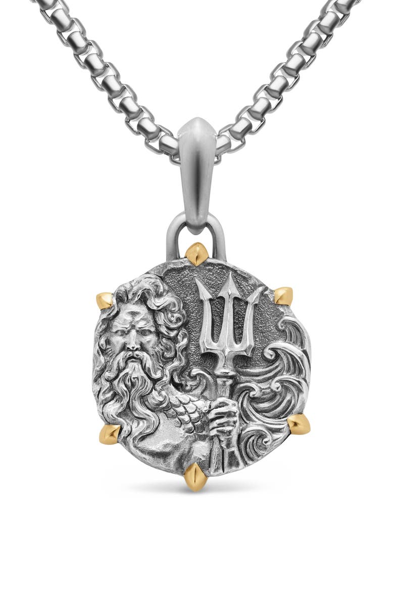 David Yurman Poseidon Amulet, Alternate, color, Silver