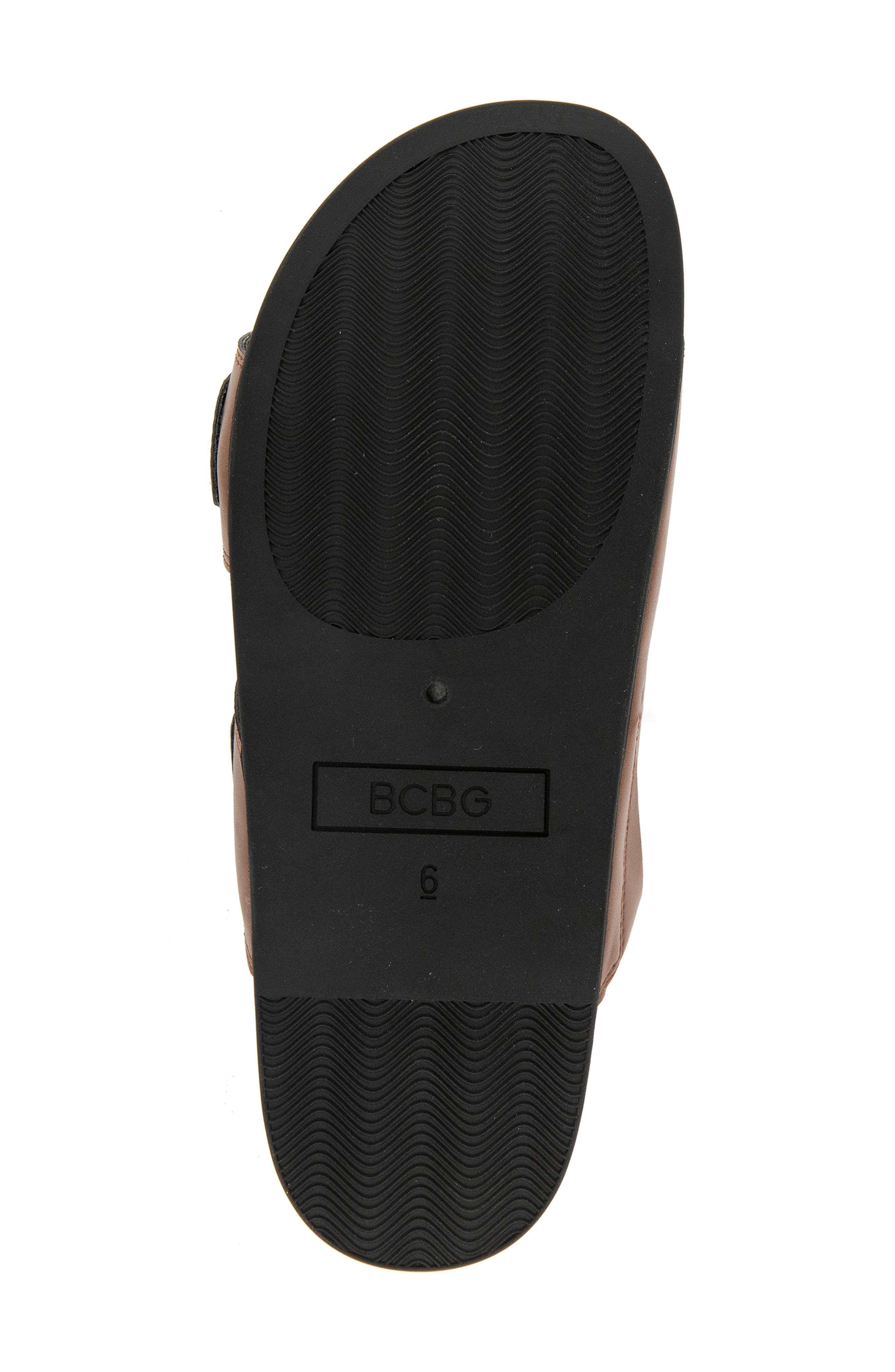 BCBG Sanzia Platform Slide Sandal, Alternate, color, Tobacco Brown