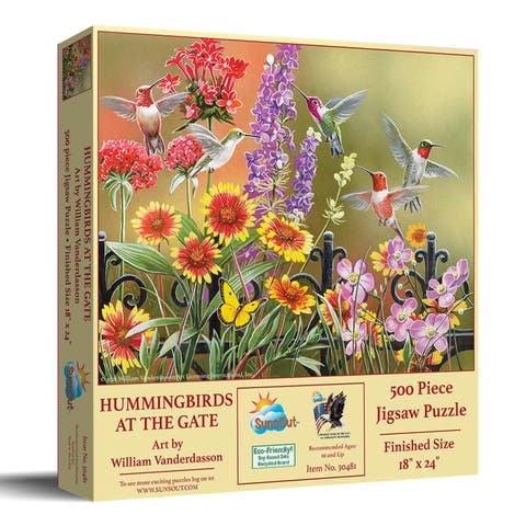 Hummingbirds at the Gate 500 piece Jigsaw Puzzle for Adults