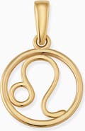 Oradina 14K Yellow Gold Zodiac Pendant Charm