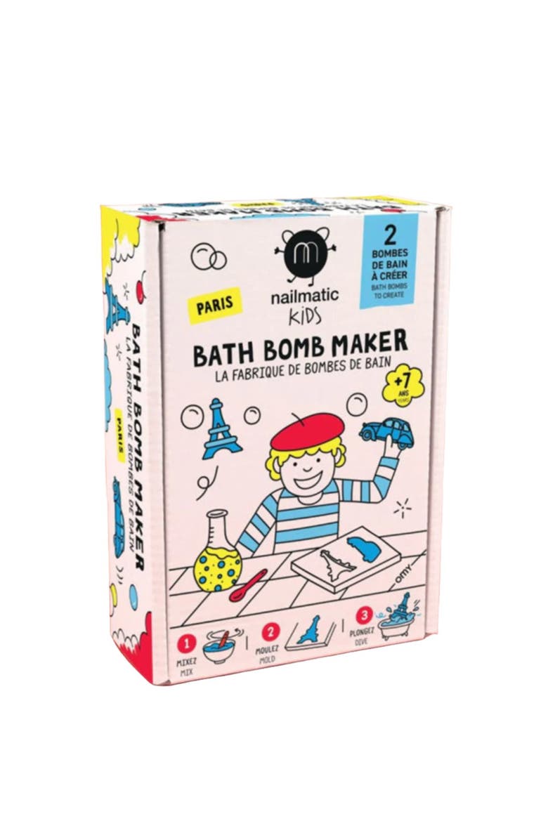 nailmatic Bath Bomb Maker Kit For Kids, Main, color, Paris