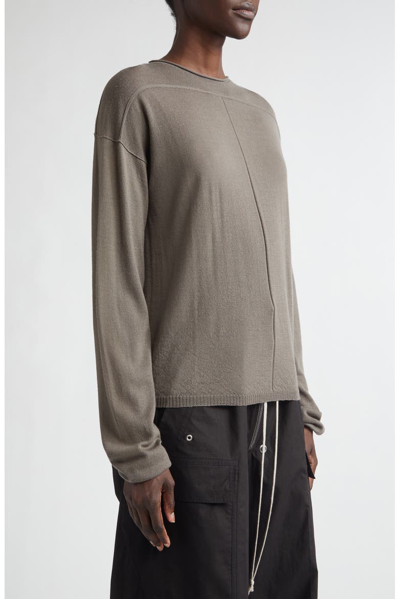 Virgin Wool Crewneck Sweater, Alternate, color, DUST
