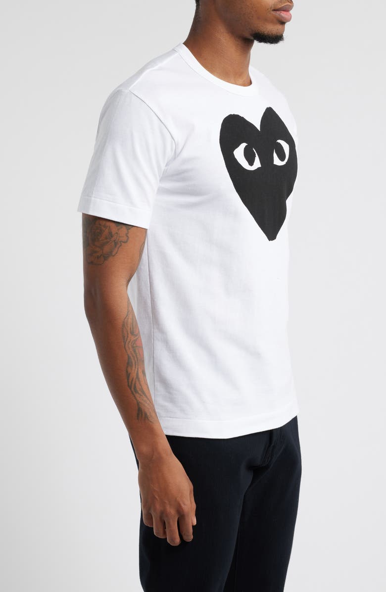 Comme des Garçons PLAY Black Heart Graphic T-Shirt, Alternate, color, 