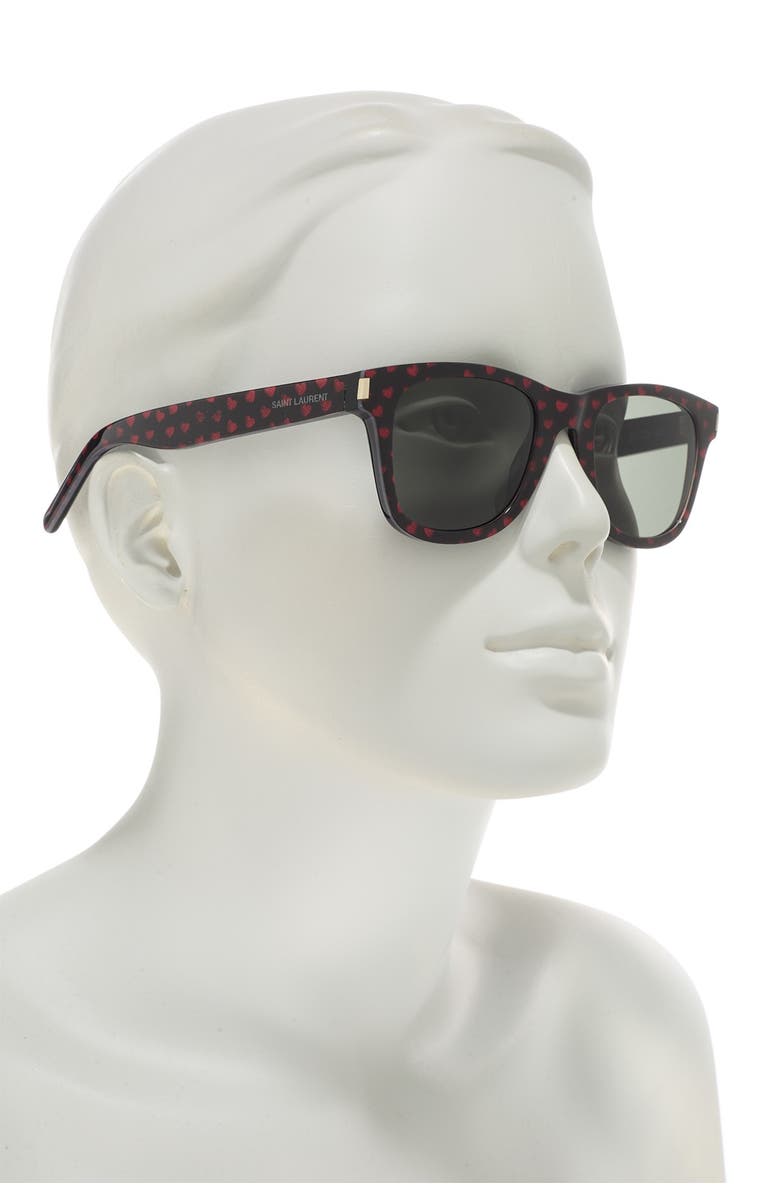 Saint Laurent 50mm Square Sunglasses, Alternate, color, 