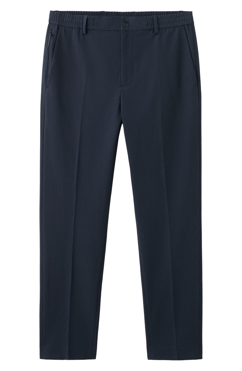 MANGO Slim Fit Pants, Alternate, color, Navy