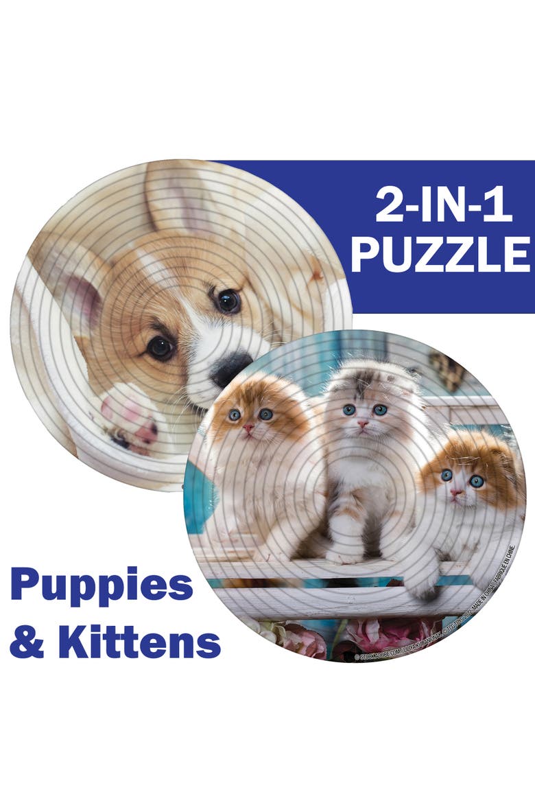 Puppies & Kittens 2L 2In1 Doublesided Puzzle, Alternate, color, Multicolored