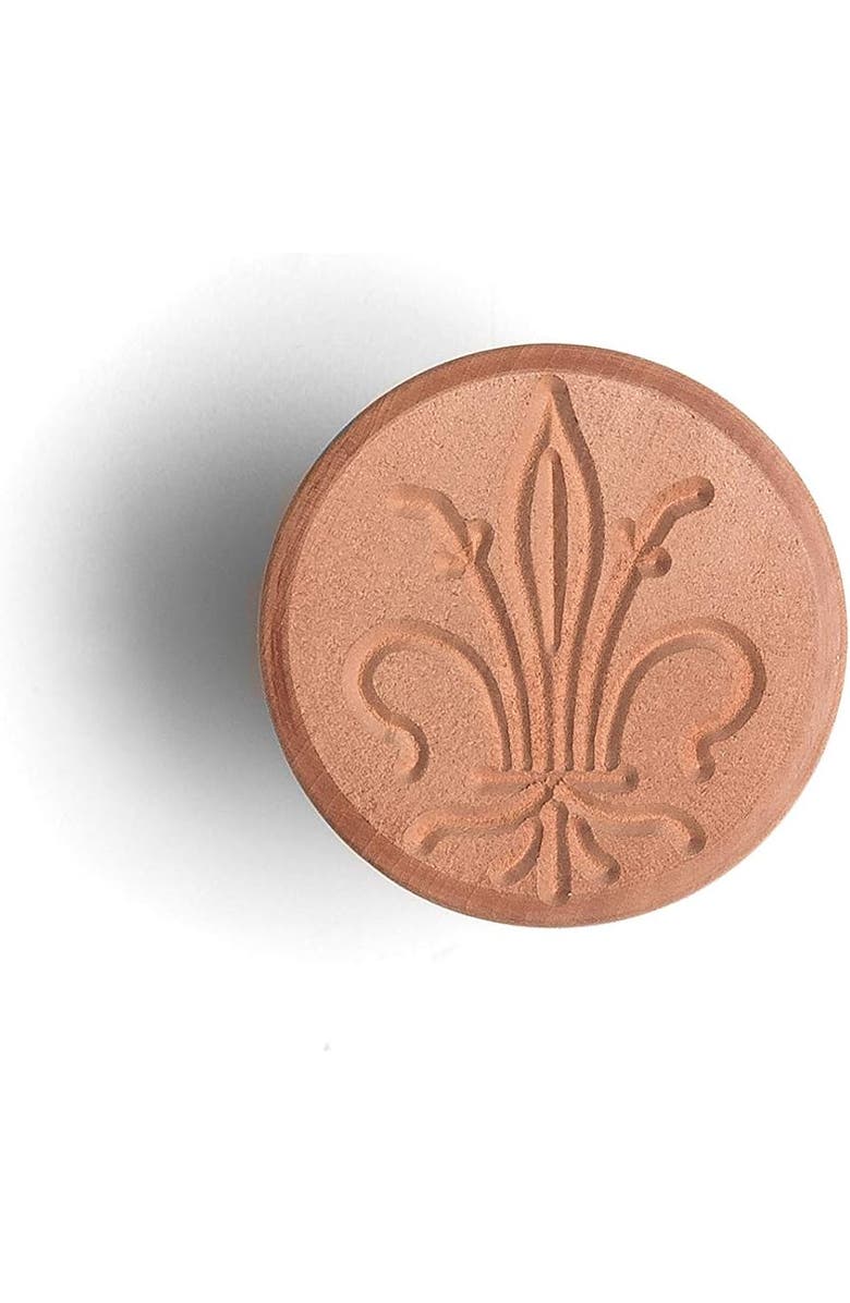 Marcato Corzetto Cutter Stamp, Made in Italy, Lily Design, Alternate, color, Tan