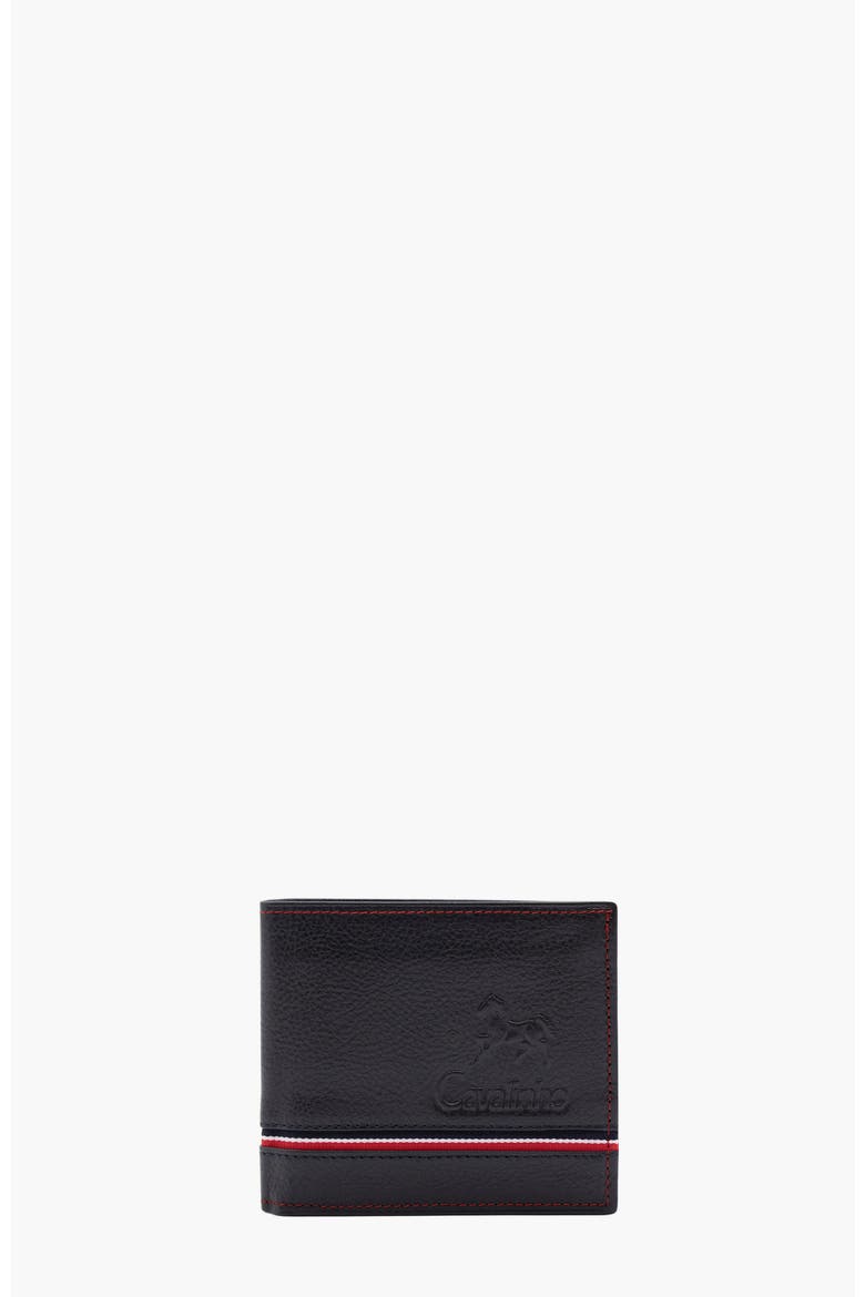 The Sailor Trifold Leather Wallet 505, Main, color, Navy