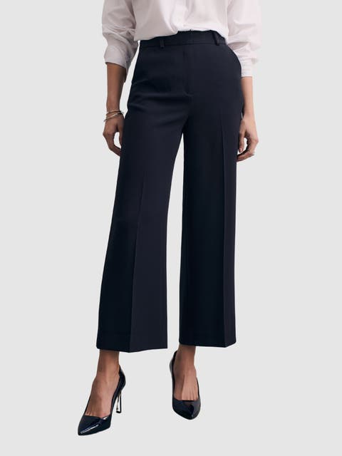 Clever Crepe Adelaide Cropped Trousers
