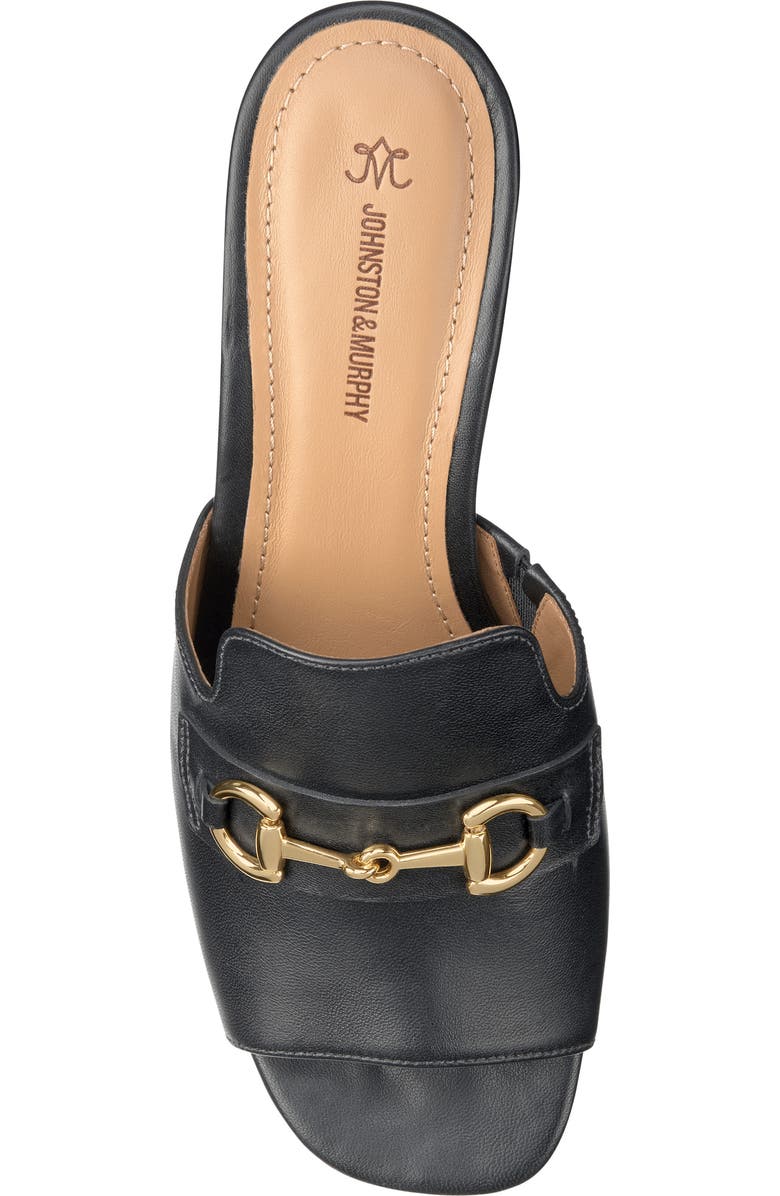 Johnston & Murphy Edith Block Heel Sandal, Alternate, color, Black Glove