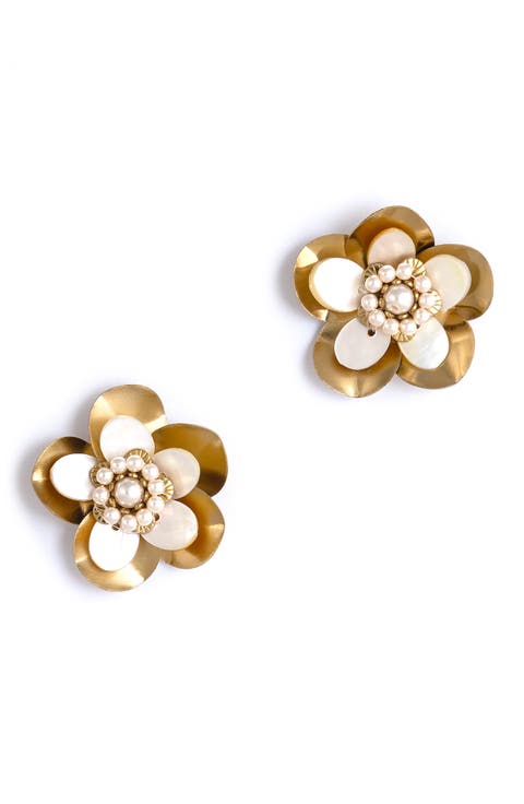 Carrie Flower Drop Earrings