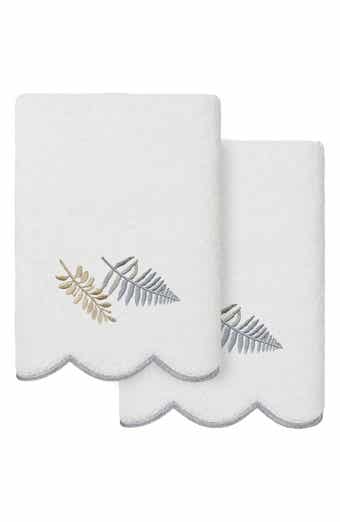 2-Piece Fern Toss Turkish Cotton Hand Towel Set