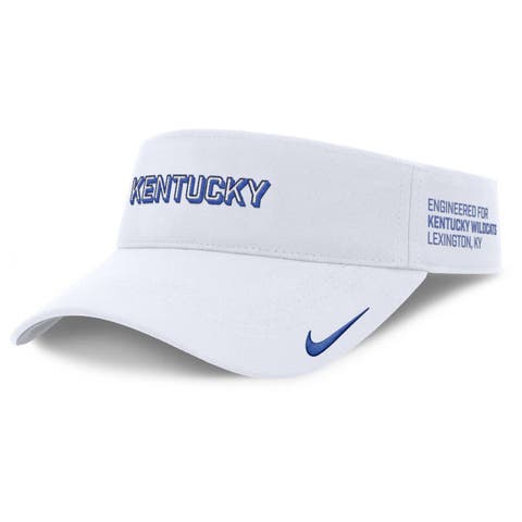 Men's Nike White Kentucky Wildcats 2025 On-Field Gameday Performance Ace Adjustable Visor
