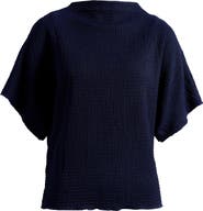 Vince Camuto Textured Mock Neck Top