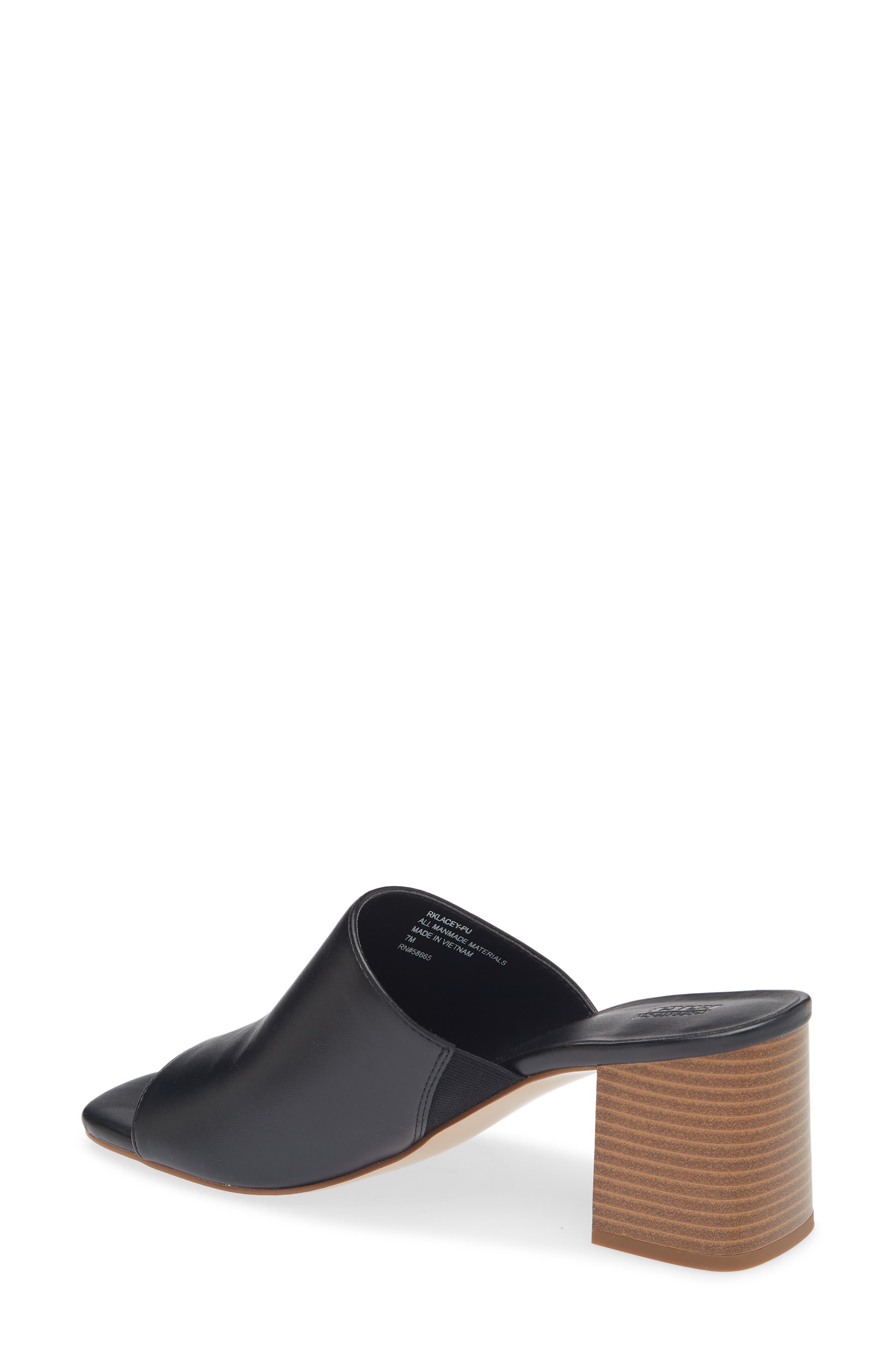 NORDSTROM RACK Lacey Block Heel Sandal, Alternate, color, Black