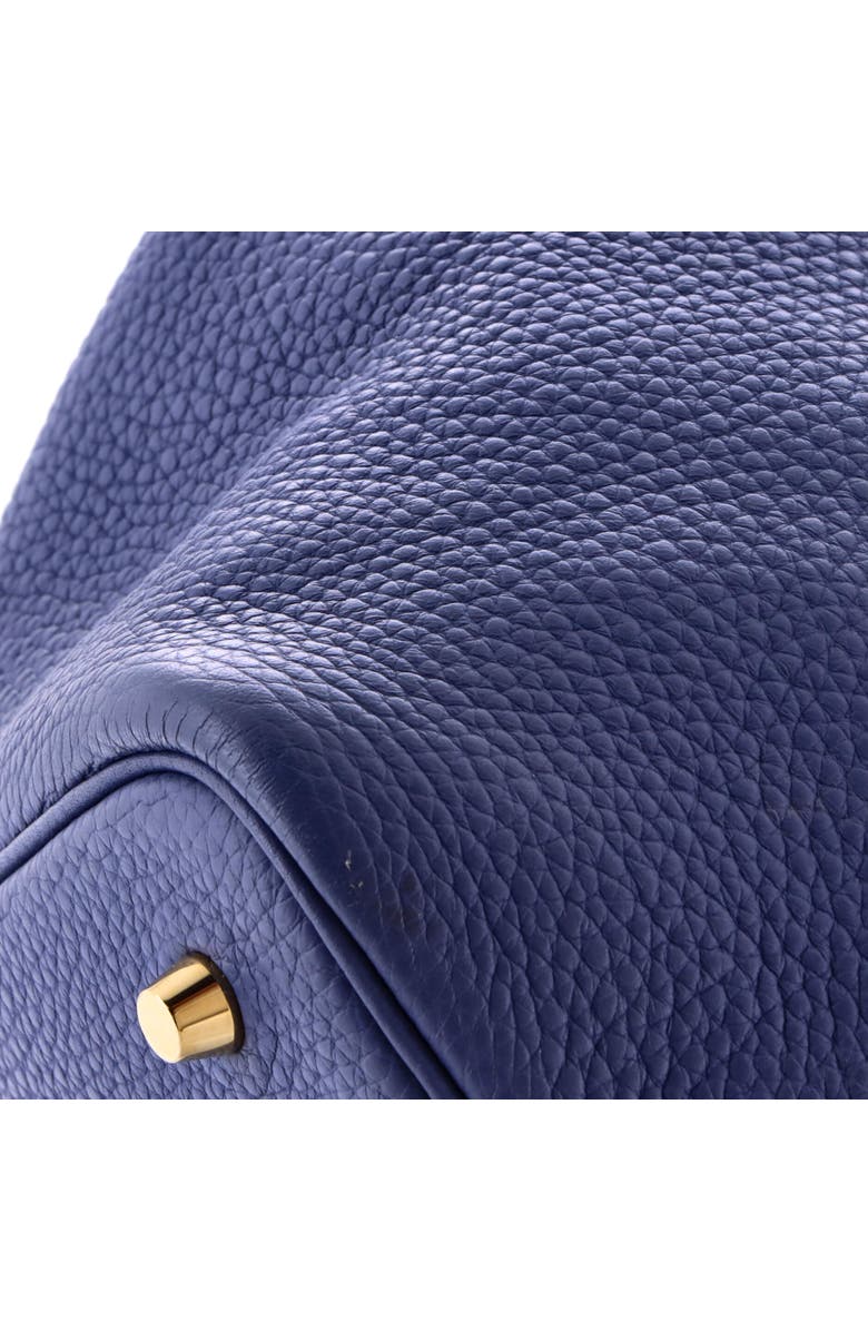 Pre-Owned Hermes Picotin Lock Bag Clemence MM, Alternate, color, Bleu Brighton