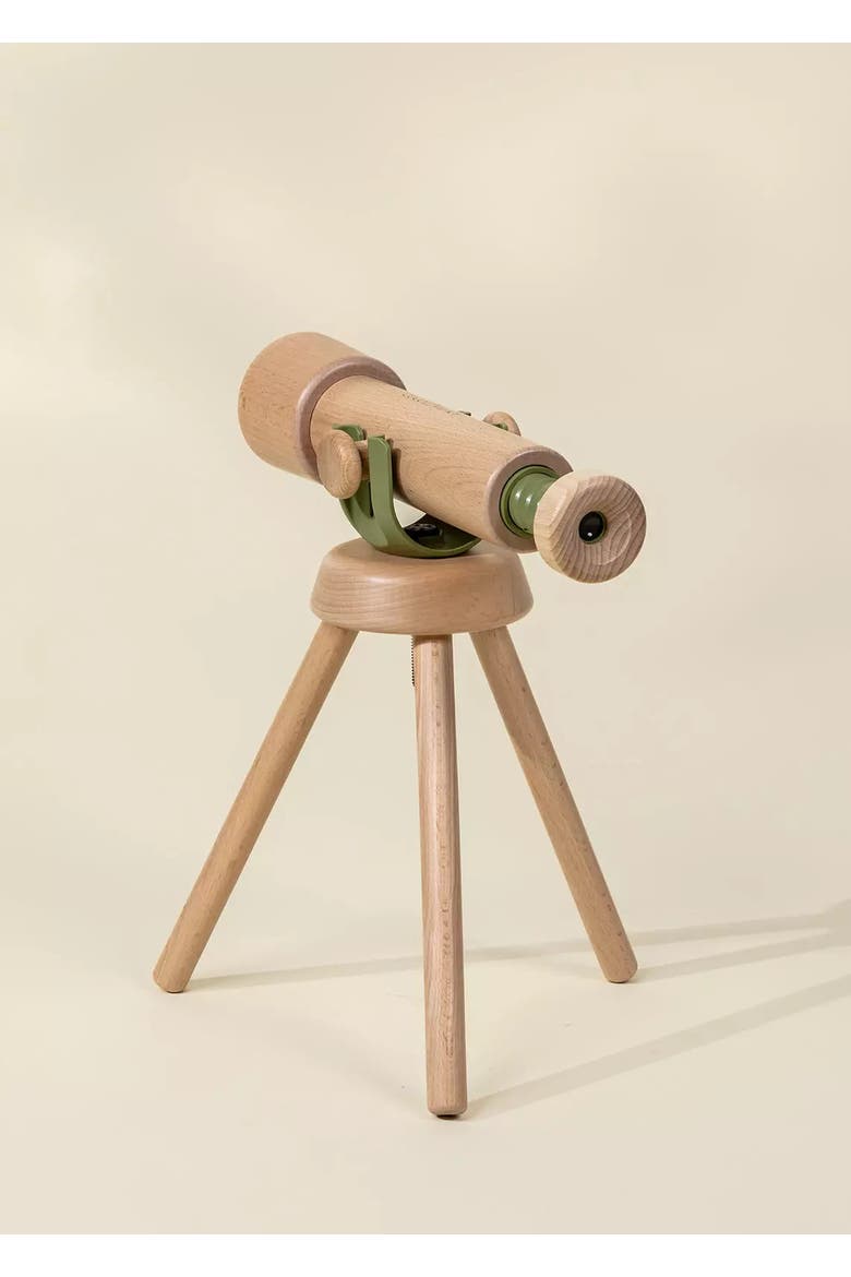 Wooden Tripod Telescope - 15x Zoom, Alternate, color, Natural Wood