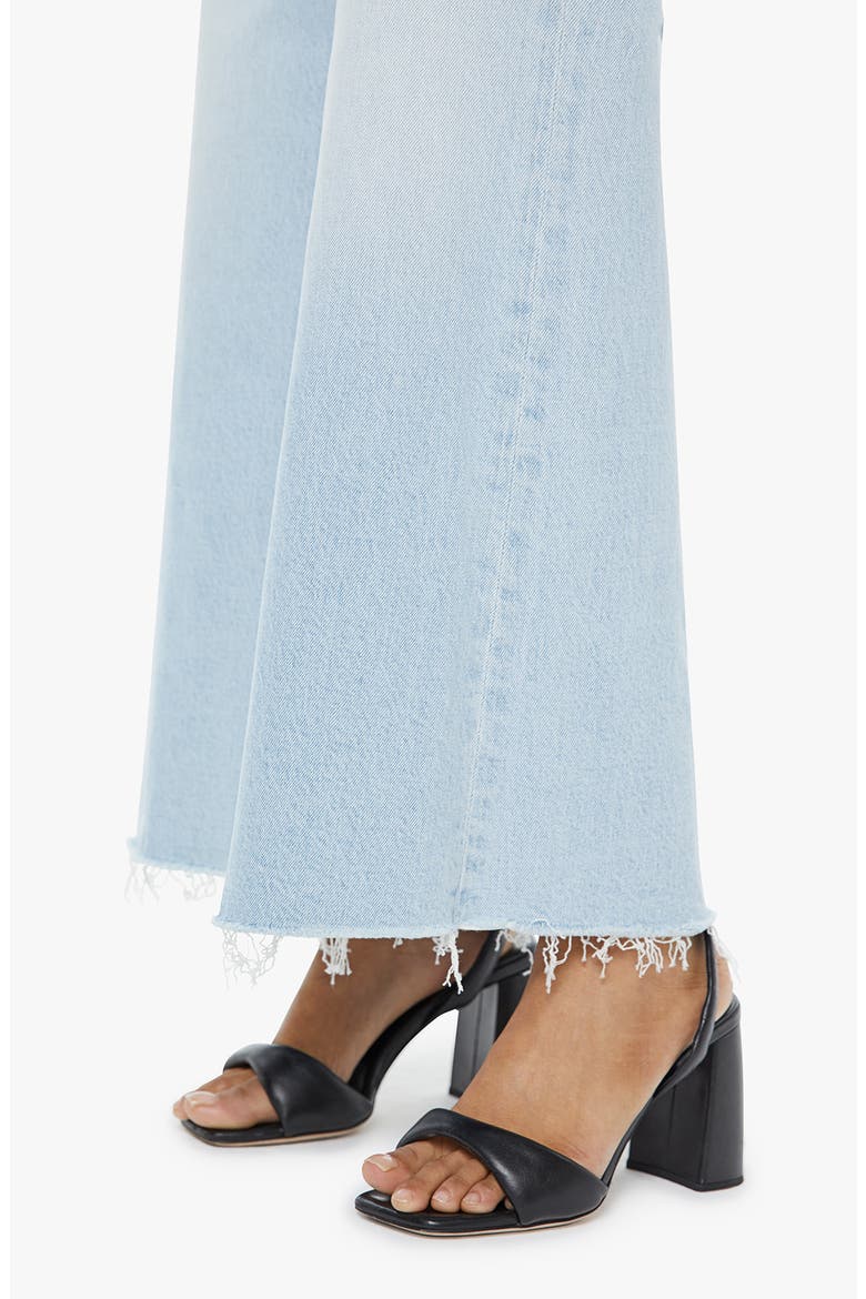 The Lil Huster Roller Simp High Waist Fray Hem Jeans, Alternate, color, BRING THE COOLER