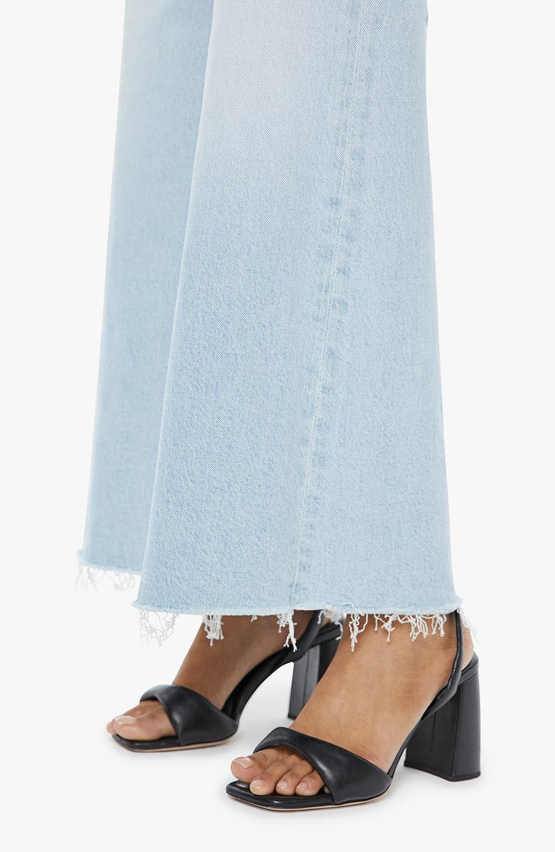 MOTHER The Lil Huster Roller Simp High Waist Fray Hem Jeans, Alternate, color, Bring The Cooler