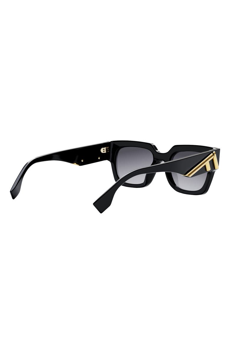 Fendi 'Fendi First 63mm Rectangular Sunglasses, Alternate, color,
