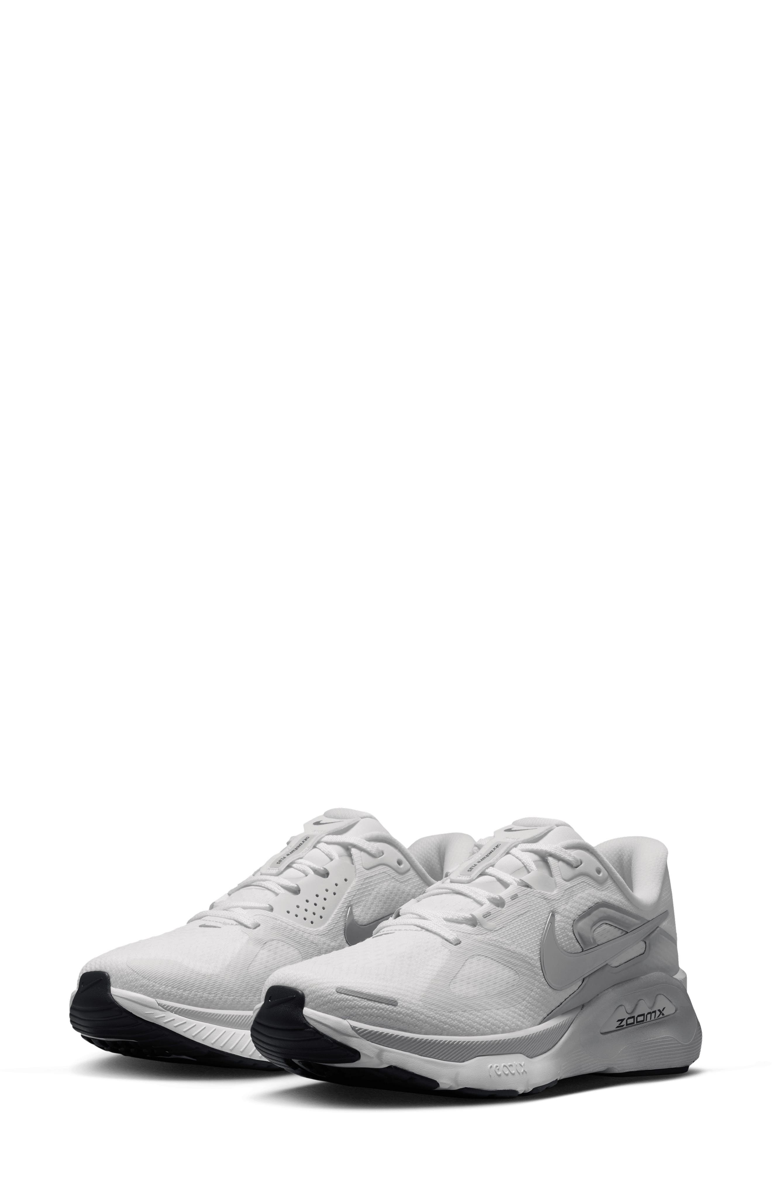 Structure Plus Running Shoe, Main, color, WHITE/ DUST/ SAIL/ SILVER