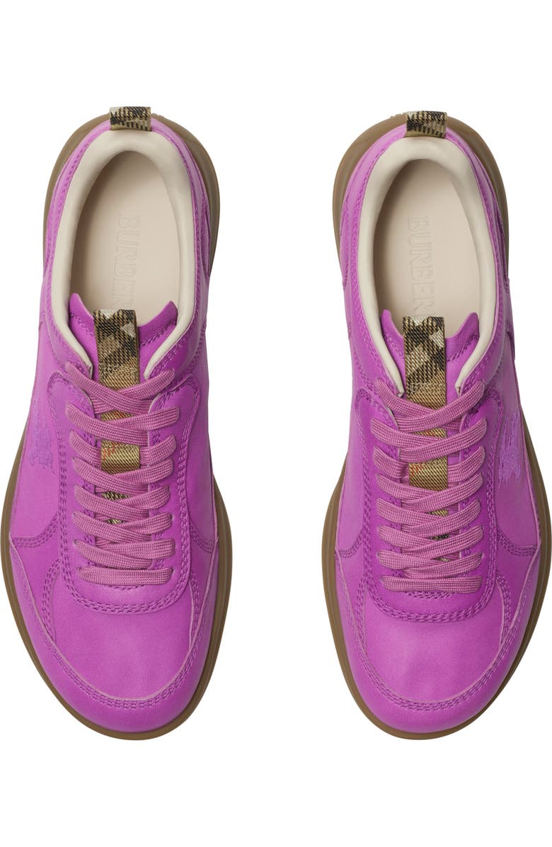Burberry Leather Matrix Sneakers, Alternate, color,