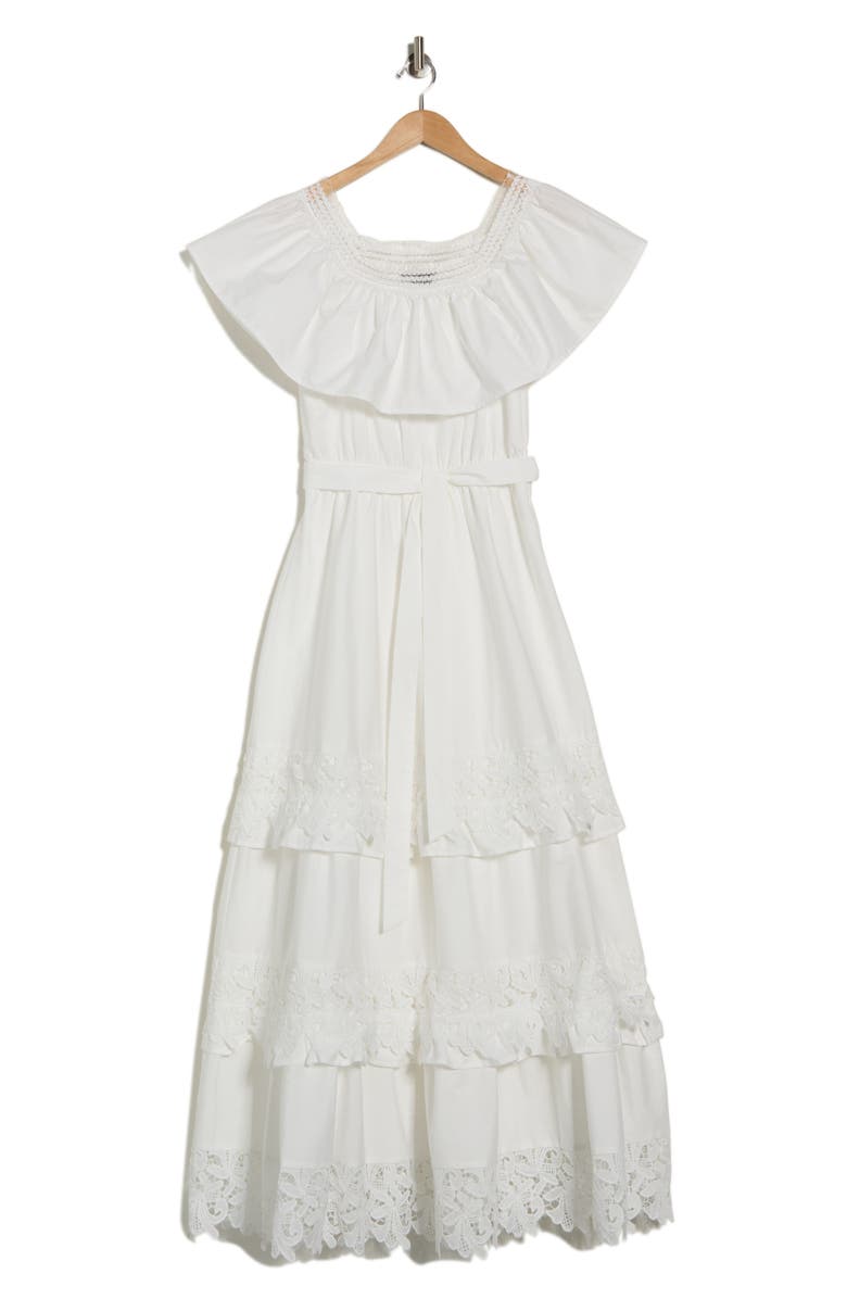 Love By Design Jane Off the Shoulder Maxi Dress, Main, color, White